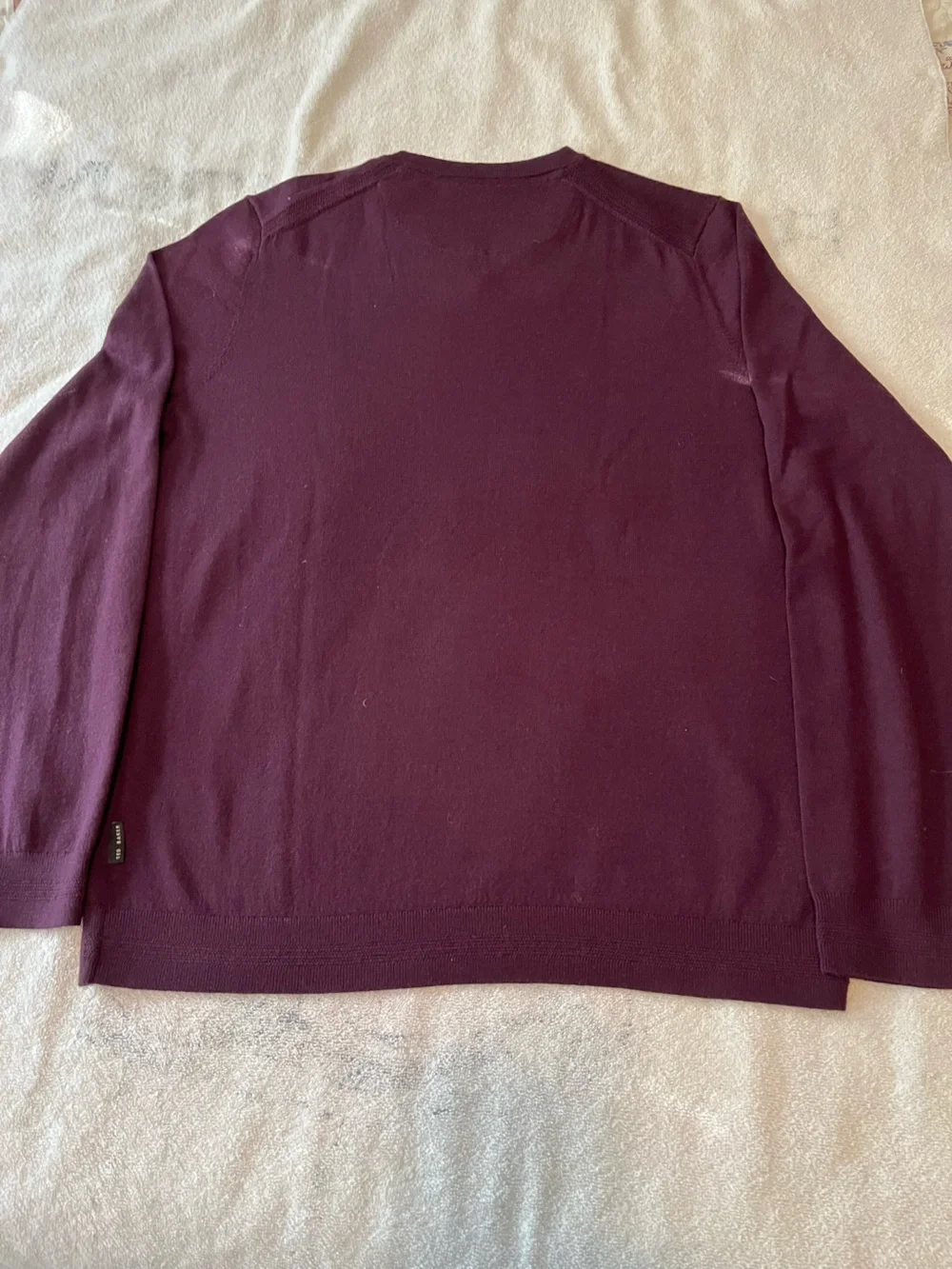 Ted Baker Men's V-Neck Sweater in Plum